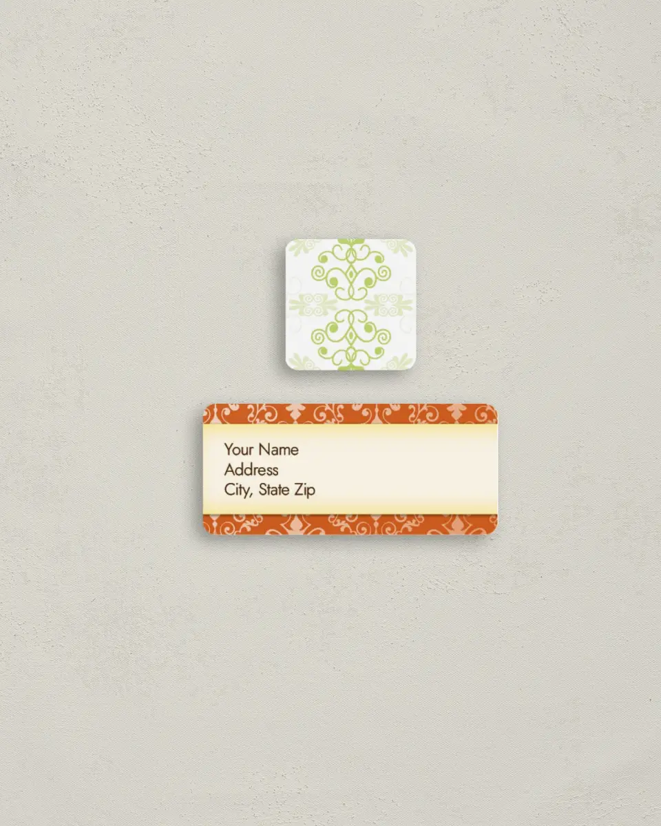 This is a 2¼" x 1" Labels; 1" x 1" Seals Birthday Party Invitation called Happy Birthday printed in full color