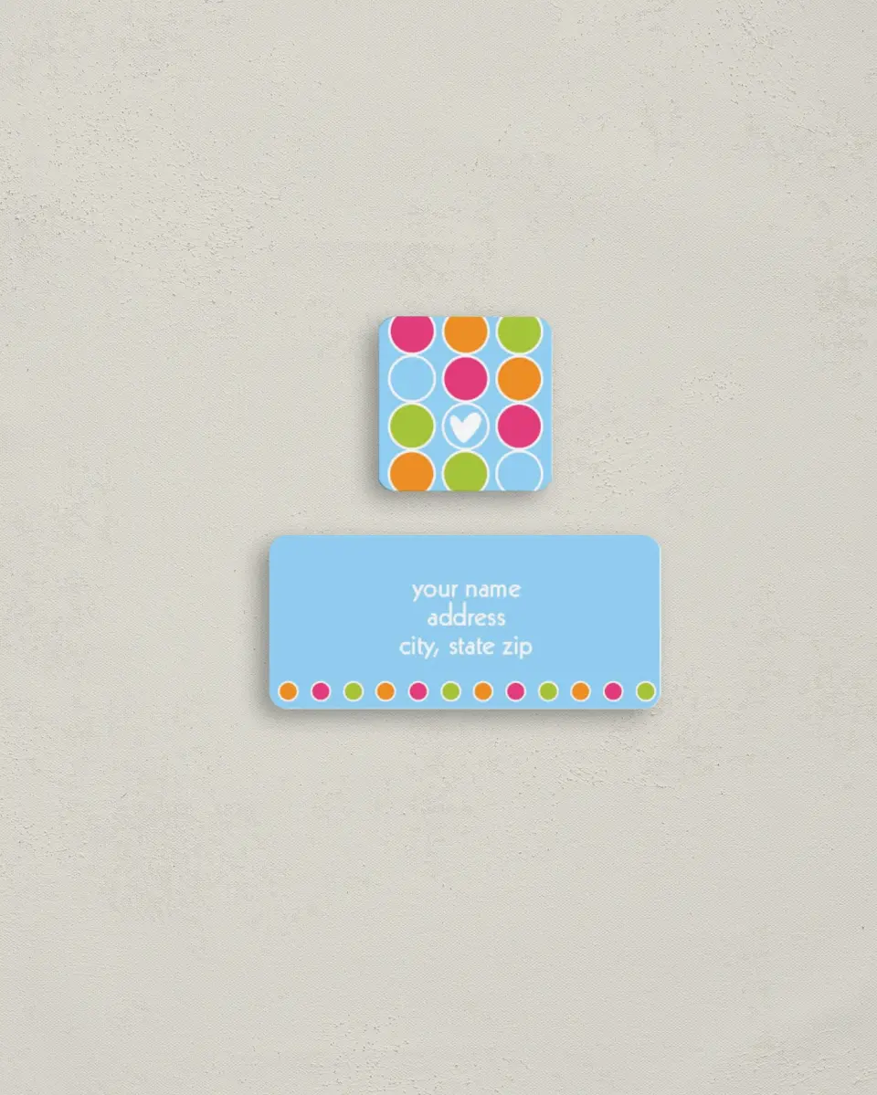 This is a 2¼" x 1" Labels; 1" x 1" Seals Birthday Party Invitation called Birthday Celebration printed in full color