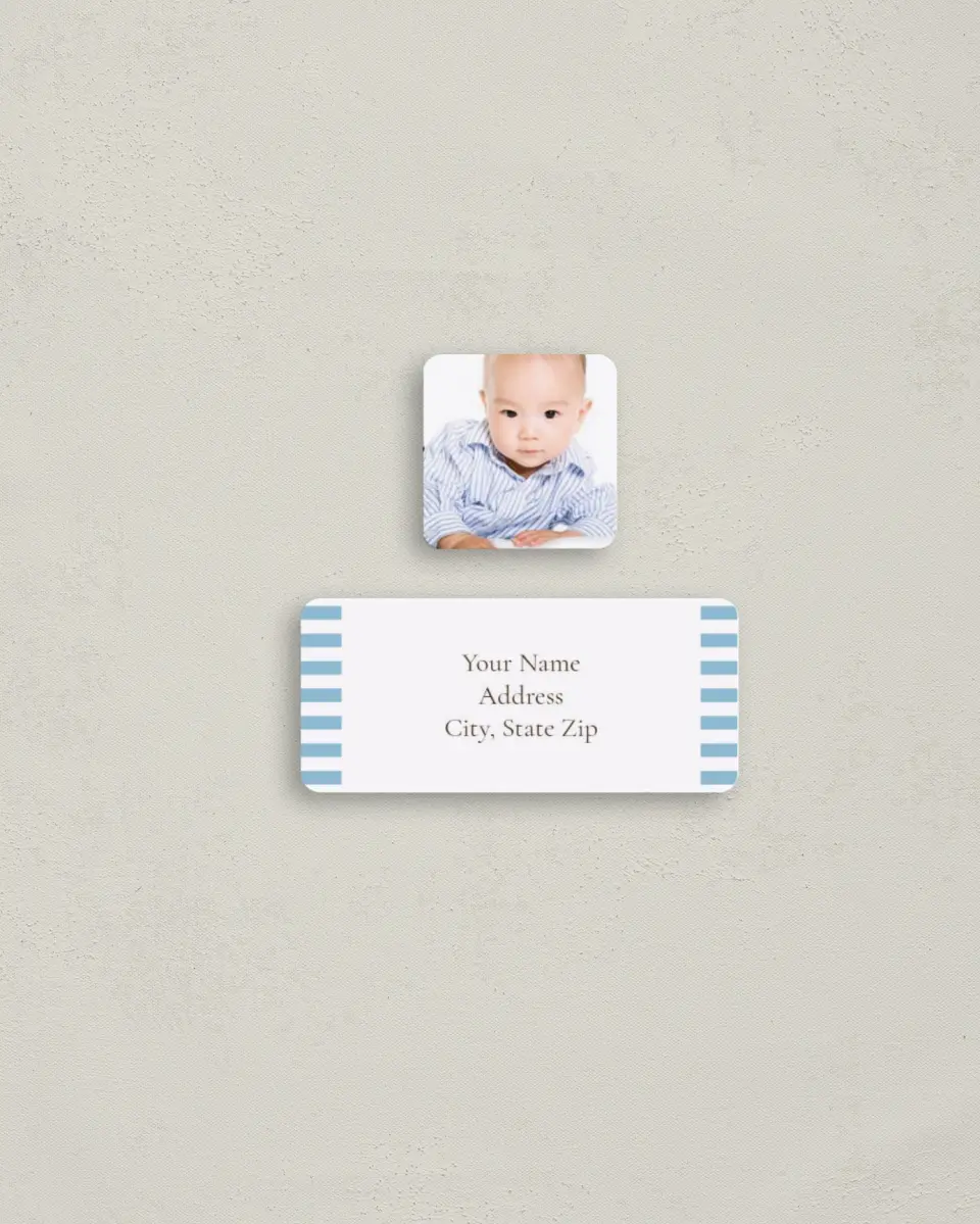 This is a 2¼" x 1" Labels; 1" x 1" Seals Return Address Label called Classic Ducky printed in full color
