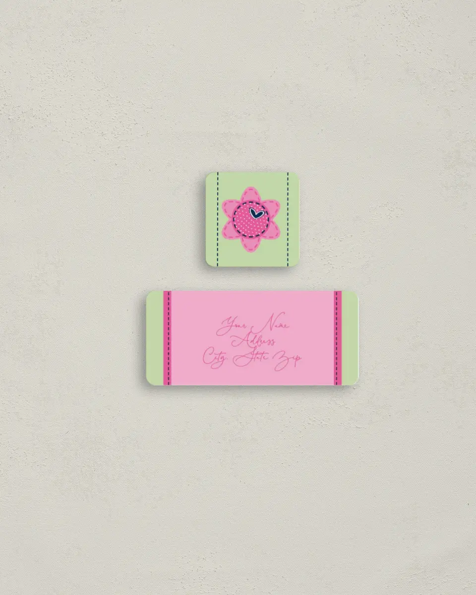 This is a 2¼" x 1" Labels; 1" x 1" Seals Return Address Label called Love Bug printed in full color