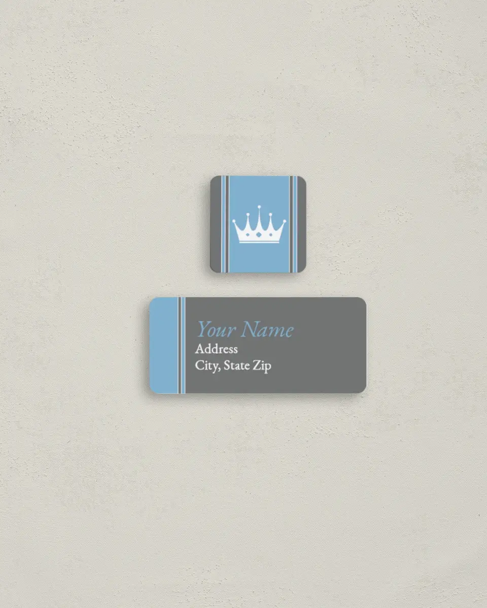This is a 2¼" x 1" Labels; 1" x 1" Seals Return Address Label called Our Little Prince printed in full color