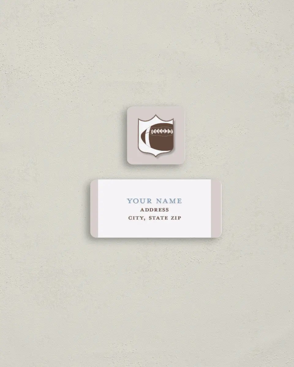 This is a 2¼" x 1" Labels; 1" x 1" Seals Return Address Label called Darling Debut printed in full color