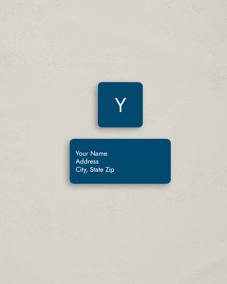 This is a 2¼" x 1" Labels; 1" x 1" Seals Return Address Label called Enduring Love printed in full color