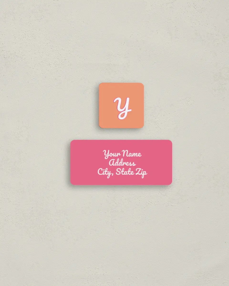 This is a 2¼" x 1" Labels; 1" x 1" Seals Return Address Label called Lasting Love printed in full color