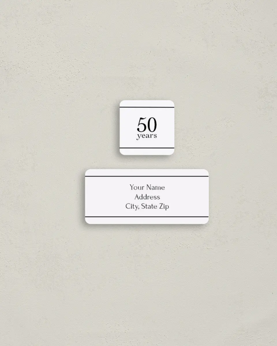This is a 2¼" x 1" Labels; 1" x 1" Seals Return Address Label called Lifetime of Love printed in full color