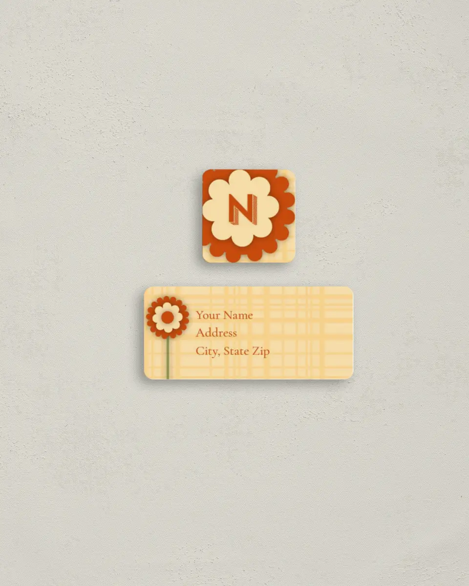 This is a 2¼" x 1" Labels; 1" x 1" Seals Return Address Label called Scrapbook Christmas printed in full color