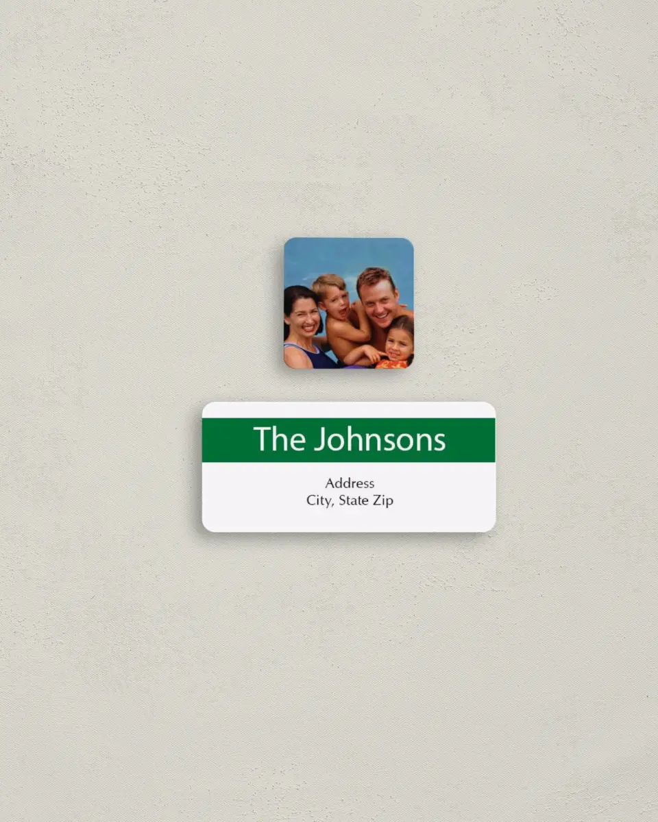 This is a 2¼" x 1" Labels; 1" x 1" Seals Return Address Label called Christmas Banner printed in full color