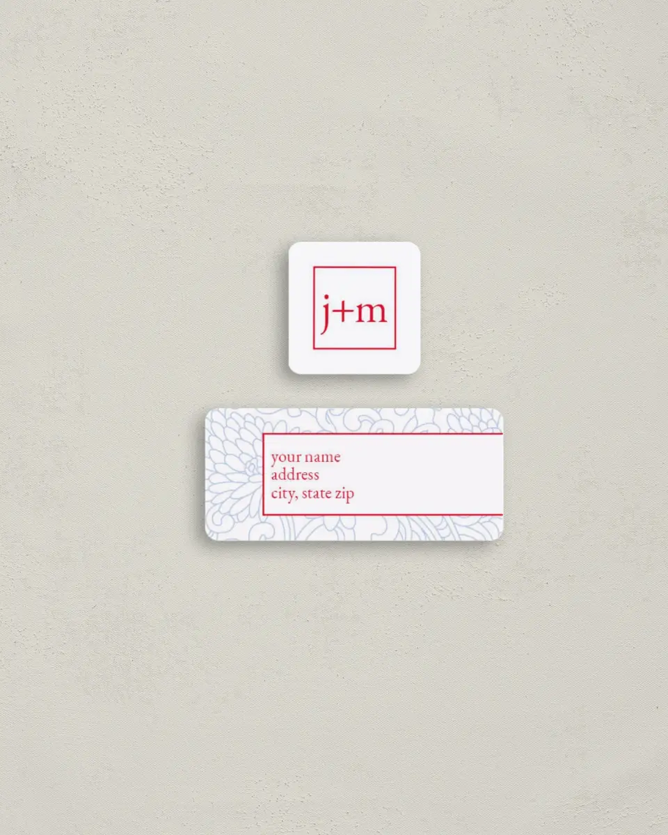 This is a 2¼" x 1" Labels; 1" x 1" Seals Return Address Label called Pristine Beauty printed in full color