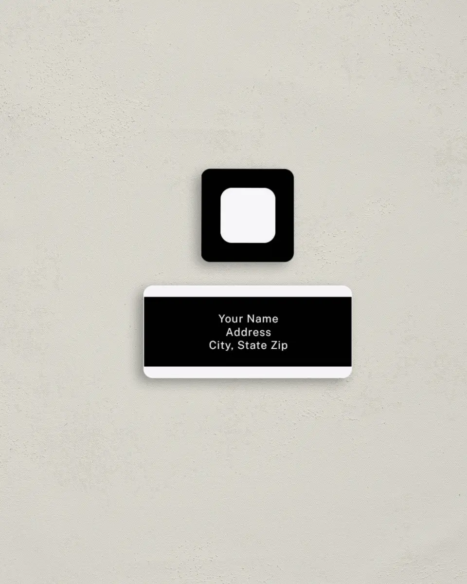 This is a 2¼" x 1" Labels; 1" x 1" Seals Return Address Label called All My Heart printed in full color