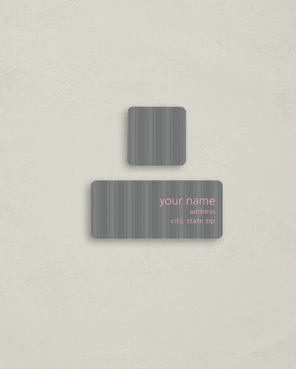 This is a 2¼" x 1" Labels; 1" x 1" Seals Return Address Label called French Vintage printed in full color