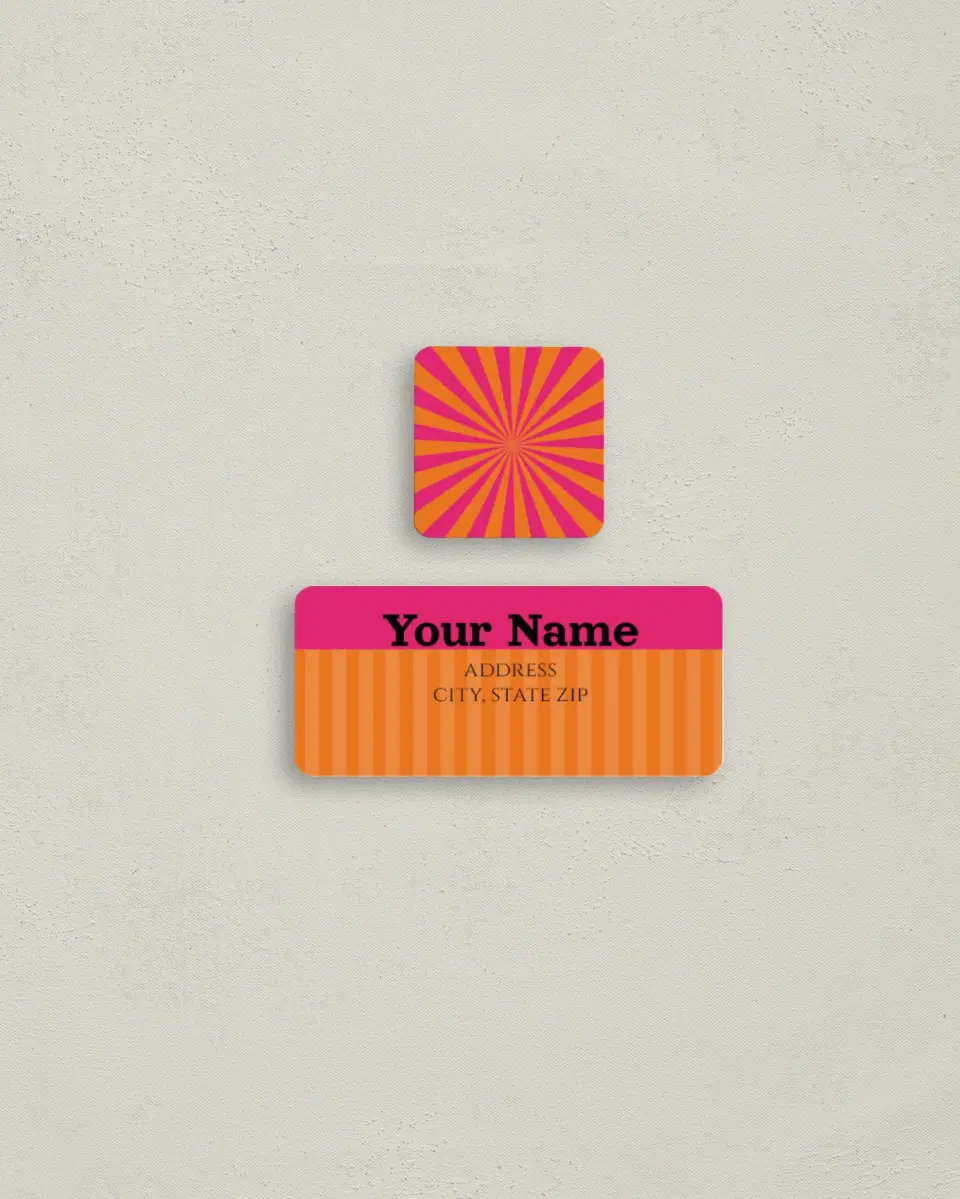 This is a 2¼" x 1" Labels; 1" x 1" Seals Return Address Label called Class Carnival printed in full color
