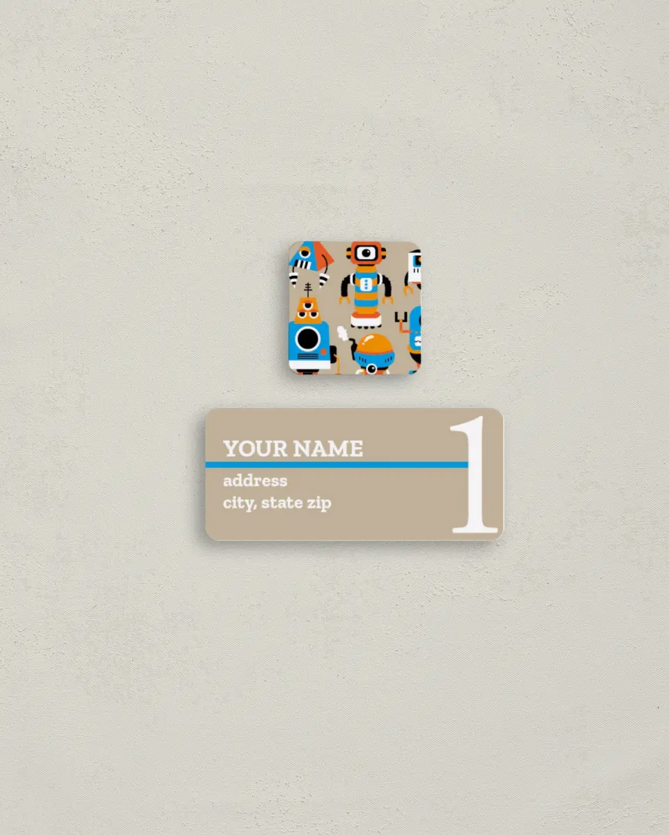 This is a 2¼" x 1" Labels; 1" x 1" Seals Birthday Party Invitation called My First Birthday printed in full color