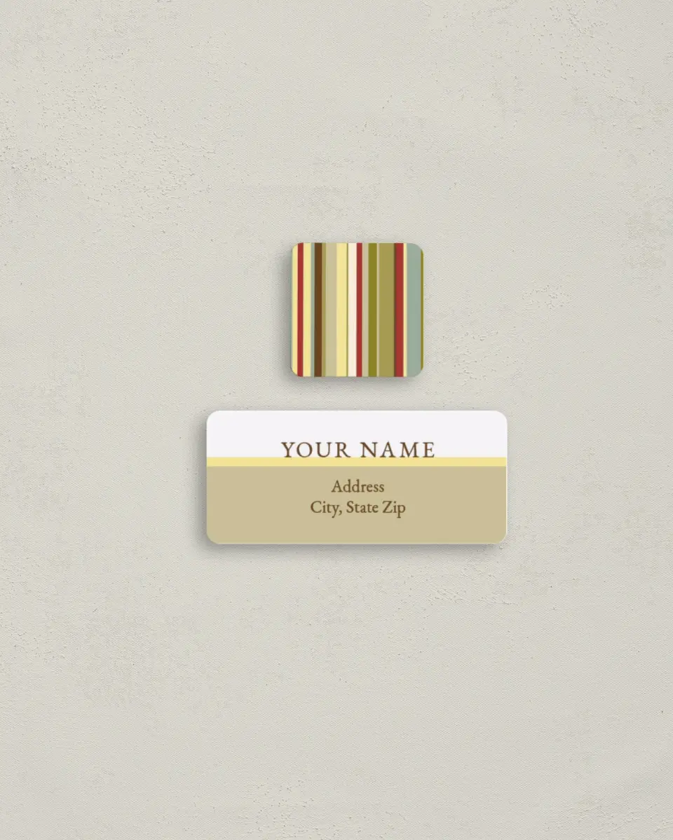 This is a 2¼" x 1" Labels; 1" x 1" Seals Return Address Label called The BIG 6-0 printed in full color