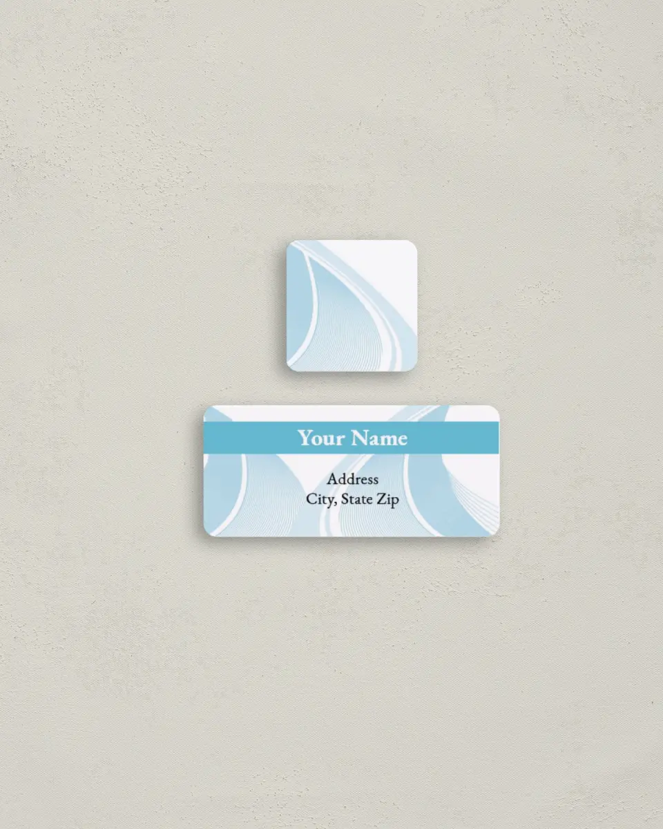 This is a 2¼" x 1" Labels; 1" x 1" Seals Return Address Label called 20th Get-Together printed in full color