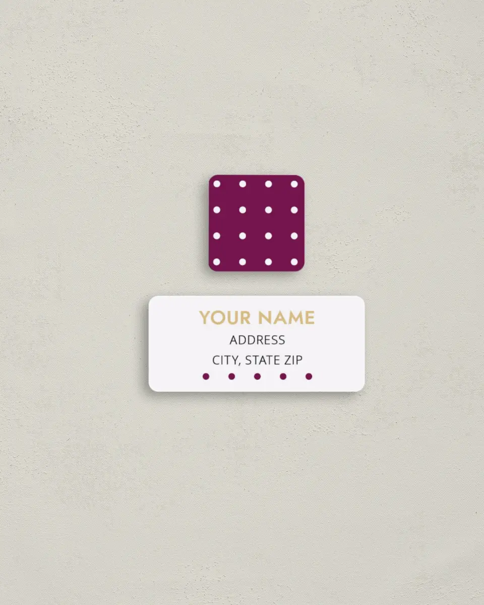 This is a 2¼" x 1" Labels; 1" x 1" Seals Return Address Label called Cheers! printed in full color
