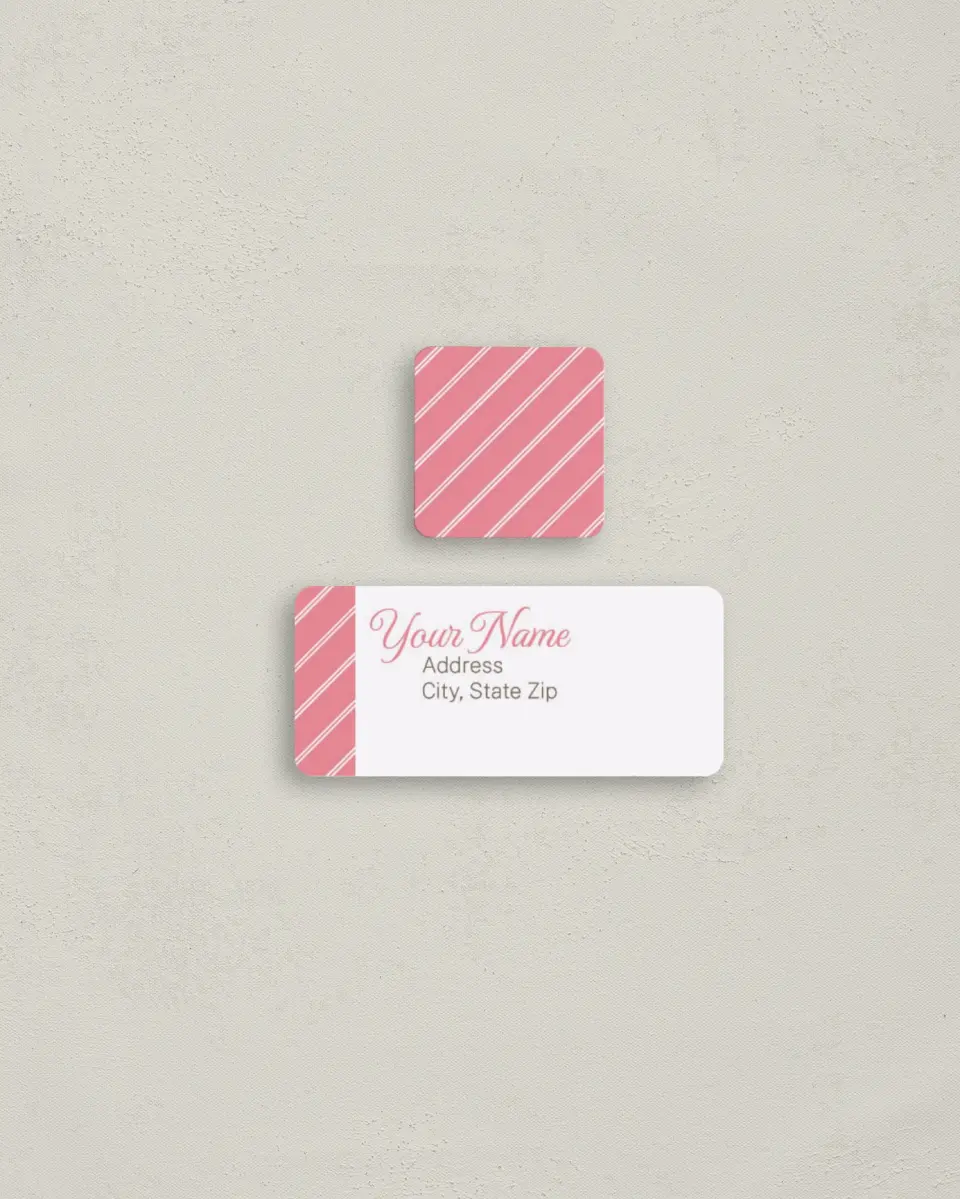 This is a 2¼" x 1" Labels; 1" x 1" Seals Label & Seal Set called Darling Introduction printed in full color