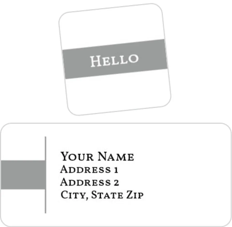 This is a 2¼" x 1" Labels; 1" x 1" Seals Label & Seal Set called Kittens & Puppies printed in full color