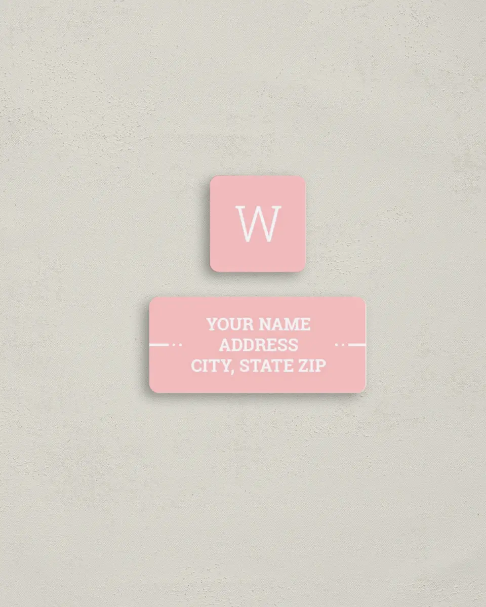 This is a 2¼" x 1" Labels; 1" x 1" Seals Return Address Label called Sweetly Charmed printed in full color