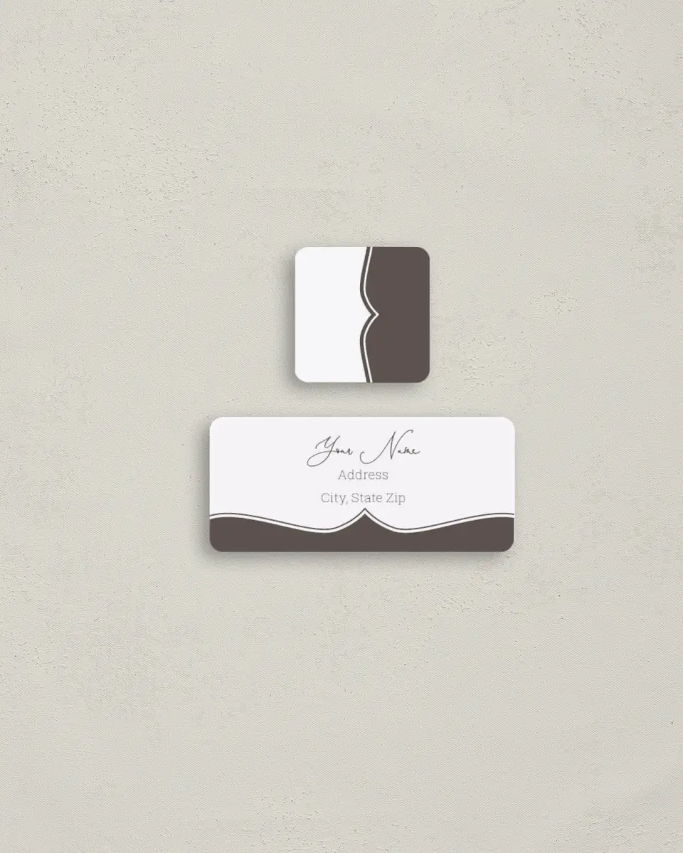 This is a 2¼" x 1" Labels; 1" x 1" Seals Return Address Label called Classic Cutie printed in full color