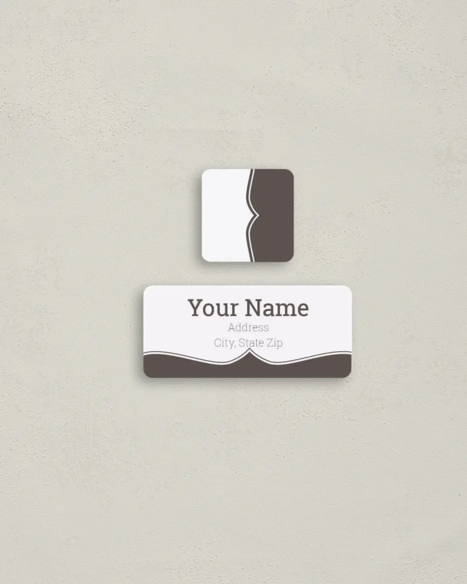 This is a 2¼" x 1" Labels; 1" x 1" Seals Return Address Label called Classic Cutie printed in full color