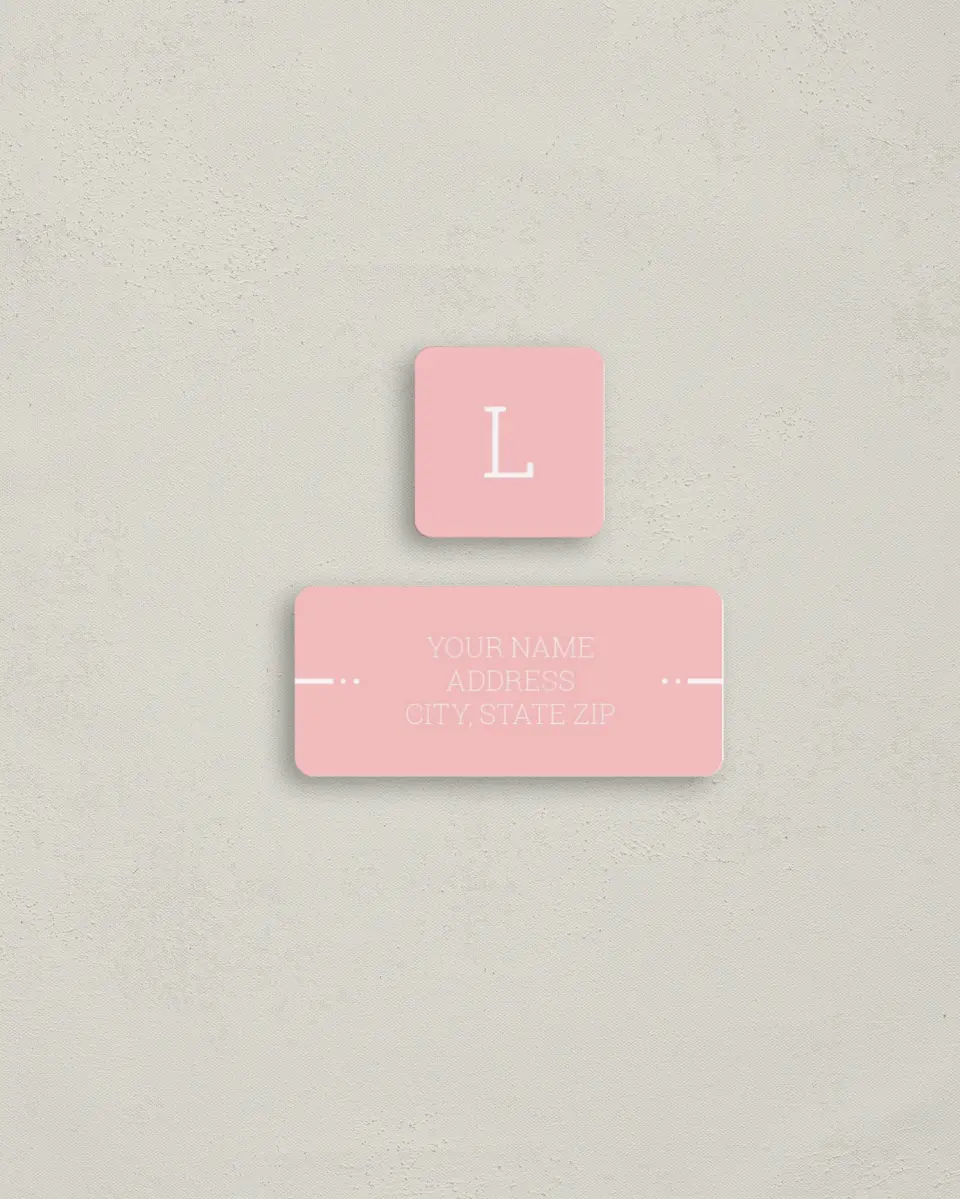 This is a 2¼" x 1" Labels; 1" x 1" Seals Return Address Label called Sweet Little Love printed in full color