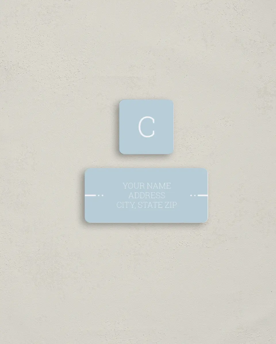 This is a 2¼" x 1" Labels; 1" x 1" Seals Return Address Label called Sweet Little Love printed in full color