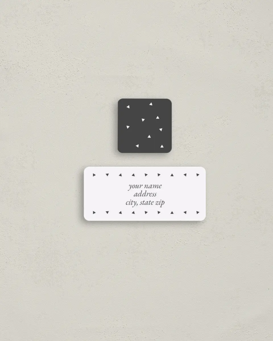 This is a 2¼" x 1" Labels; 1" x 1" Seals Return Address Label called Sweetly Sprinkled printed in full color