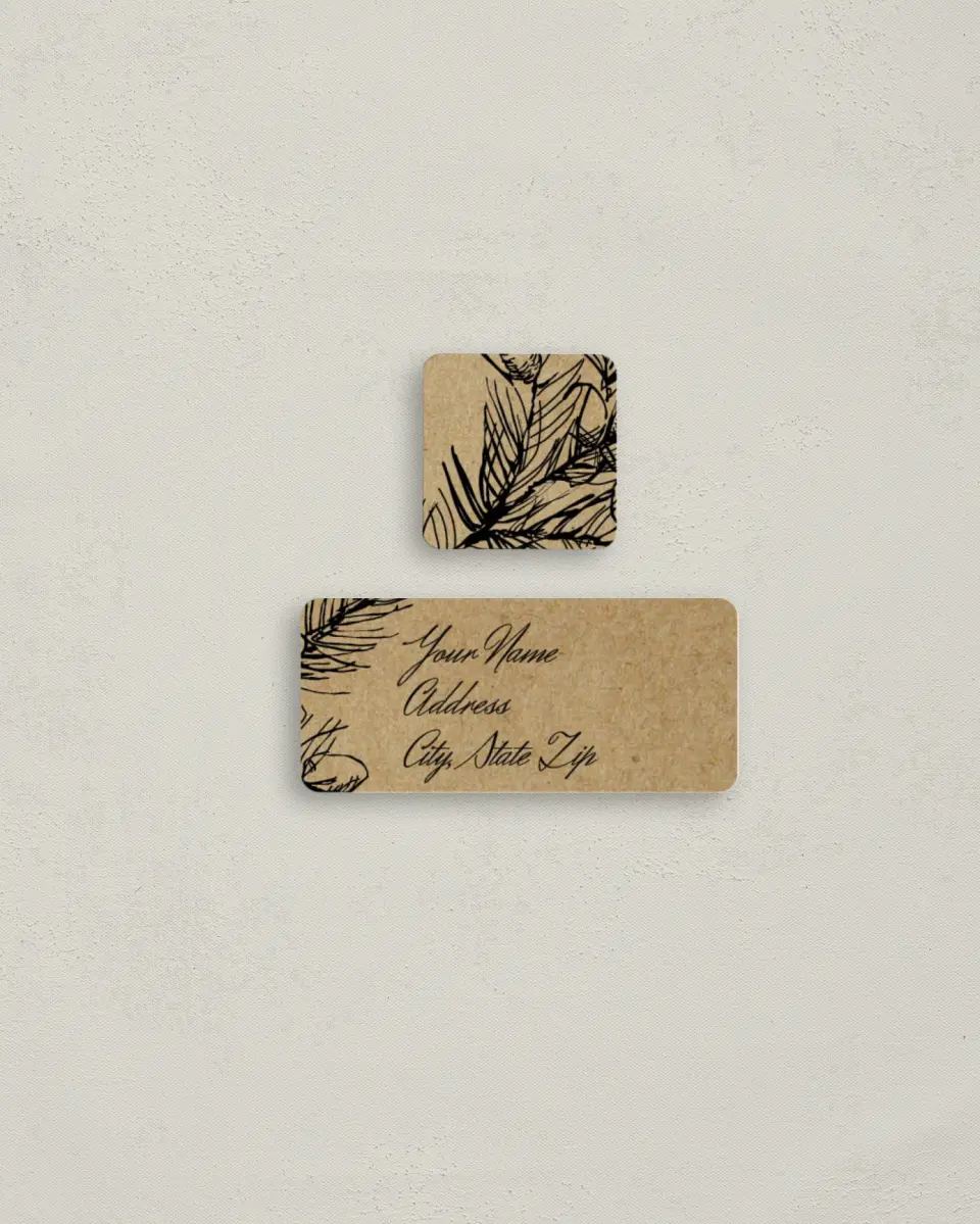 This is a 2¼" x 1" Labels; 1" x 1" Seals Return Address Label called Everlasting Love printed in full color