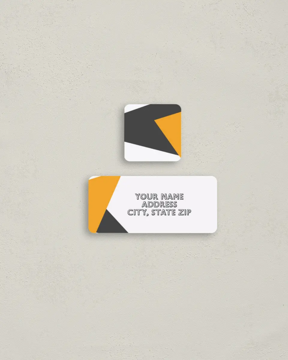 This is a 2¼" x 1" Labels; 1" x 1" Seals Return Address Label called So Sharp! printed in full color