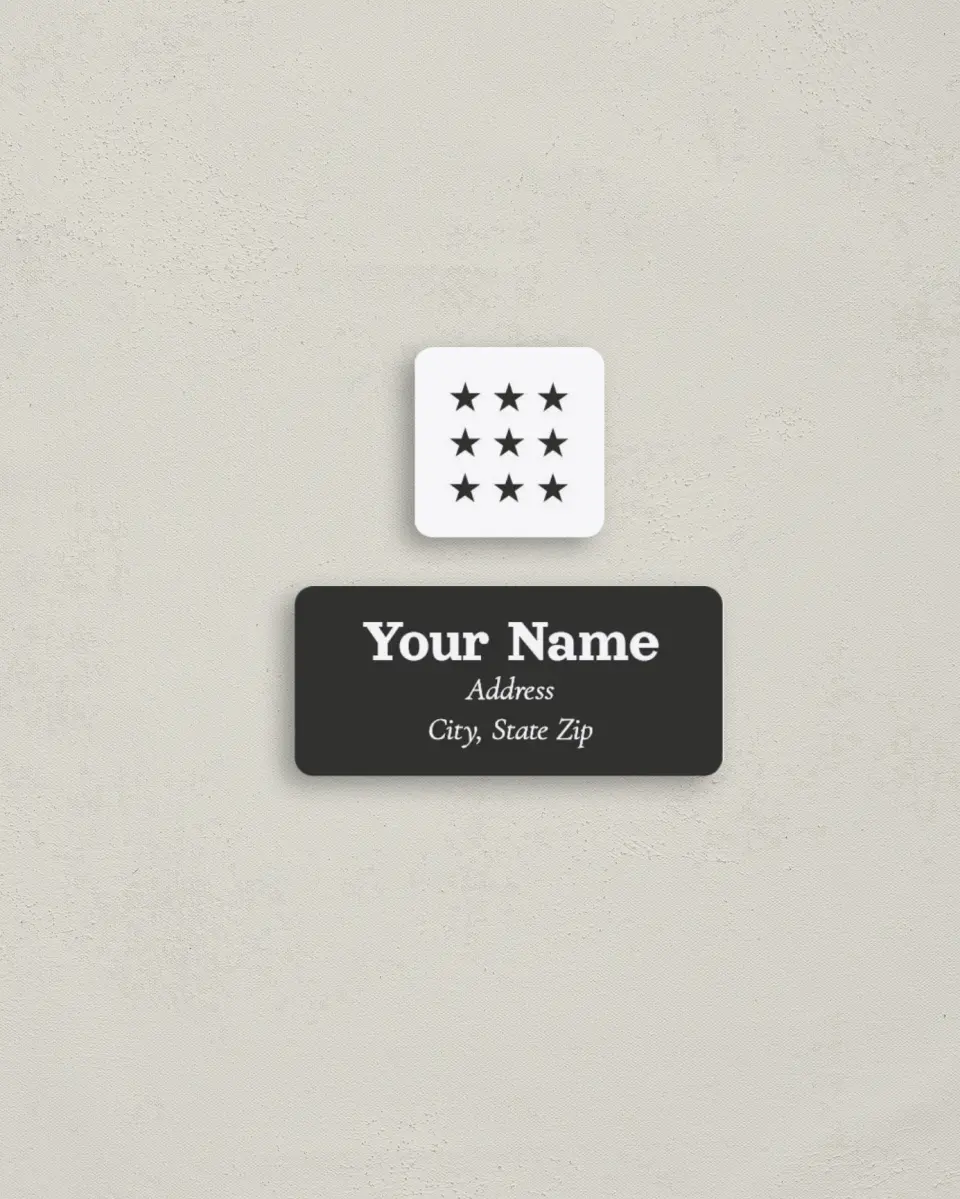 This is a 2¼" x 1" Labels; 1" x 1" Seals Return Address Label called Nashville Tennessee State Outline printed in full color