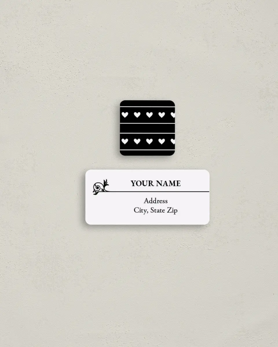 This is a 2¼" x 1" Labels; 1" x 1" Seals Return Address Label called Extra! Extra! printed in full color