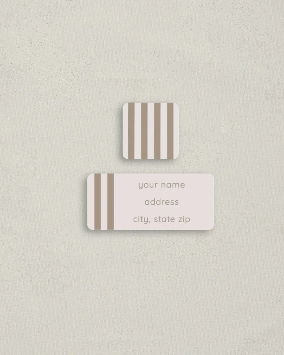 This is a 2¼" x 1" Labels; 1" x 1" Seals Return Address Label called Mark Your Calendar printed in full color