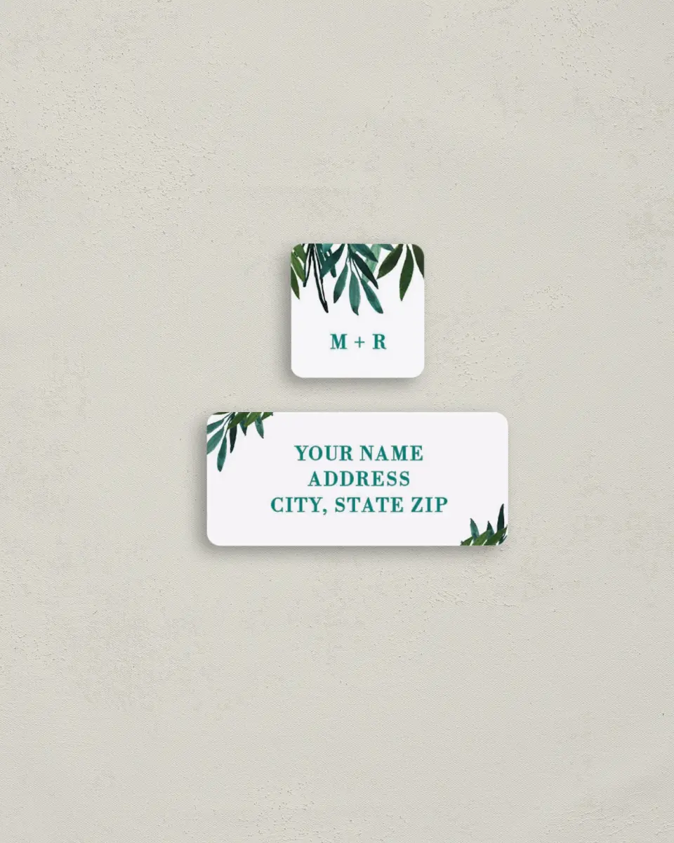 This is a 2¼" x 1" Labels; 1" x 1" Seals Return Address Label called Sweet Eternity printed in full color