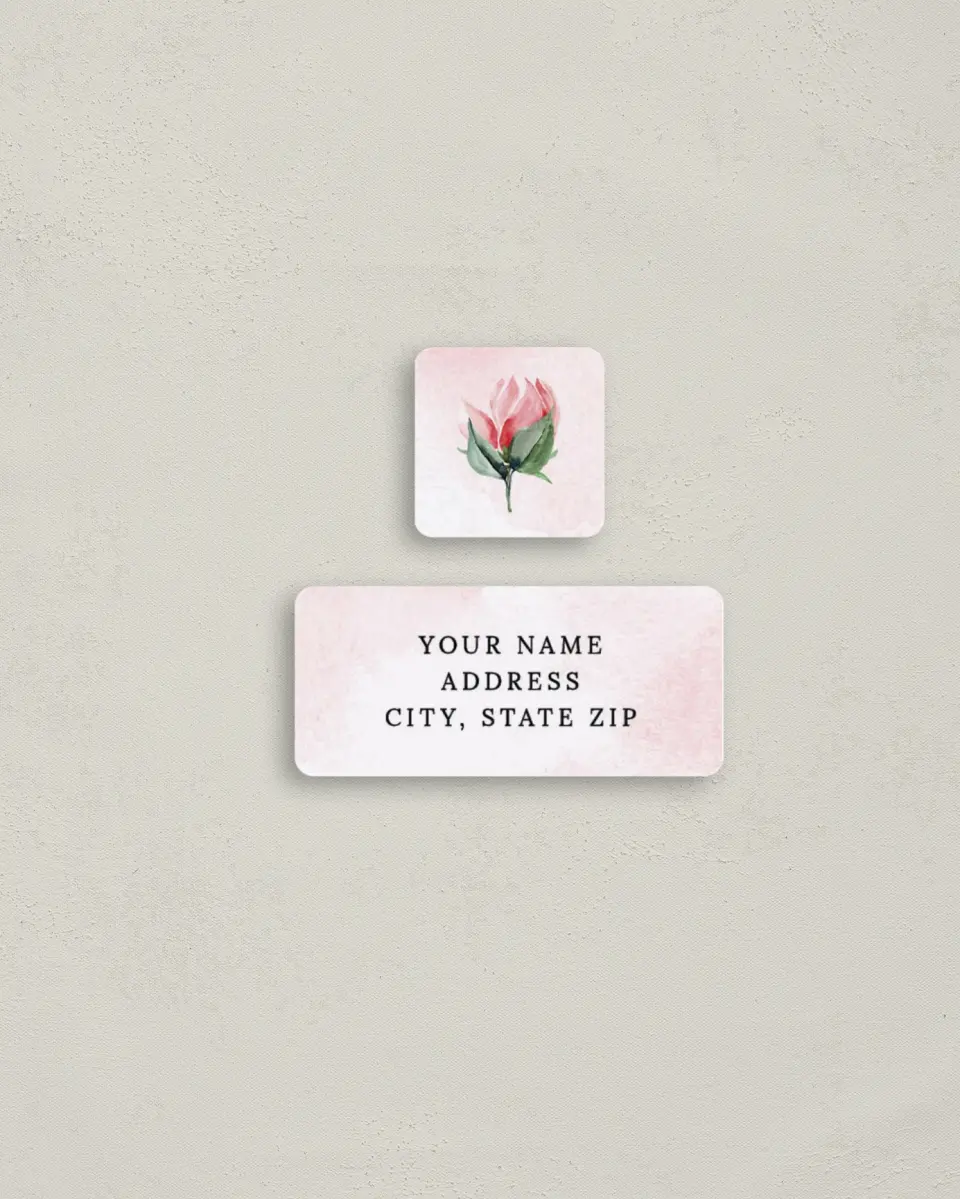 This is a 2¼" x 1" Labels; 1" x 1" Seals Return Address Label called Enchanted Crown printed in full color