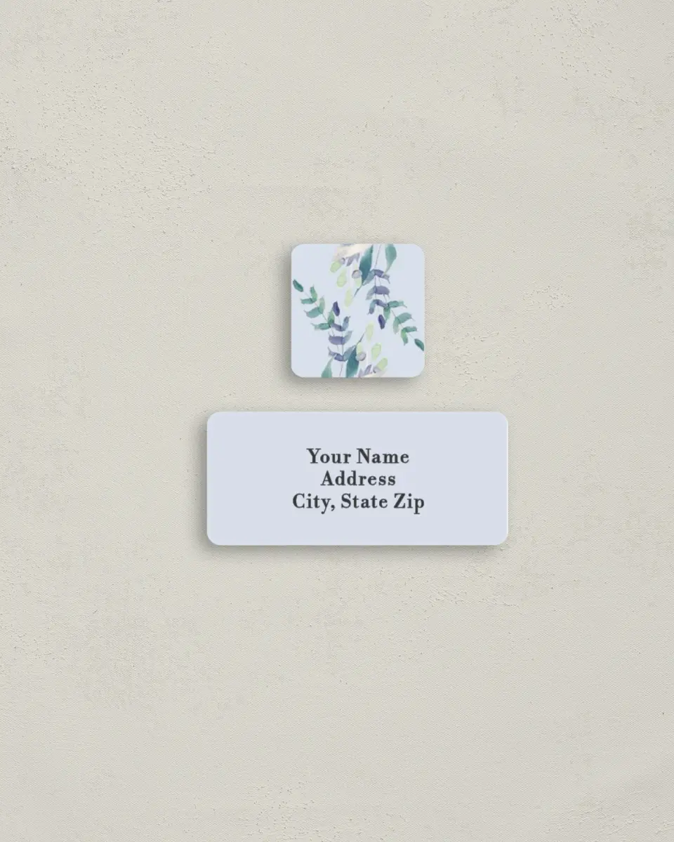 This is a 2¼" x 1" Labels; 1" x 1" Seals Return Address Label called Glorious Crown printed in full color
