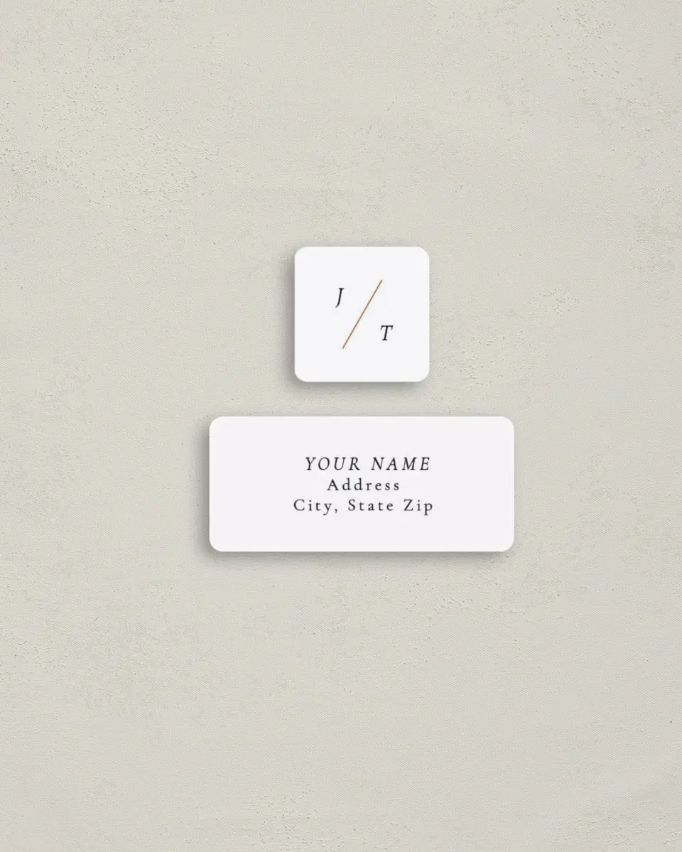 This is a 2¼" x 1" Labels; 1" x 1" Seals Return Address Label called Sneek Peek printed in full color