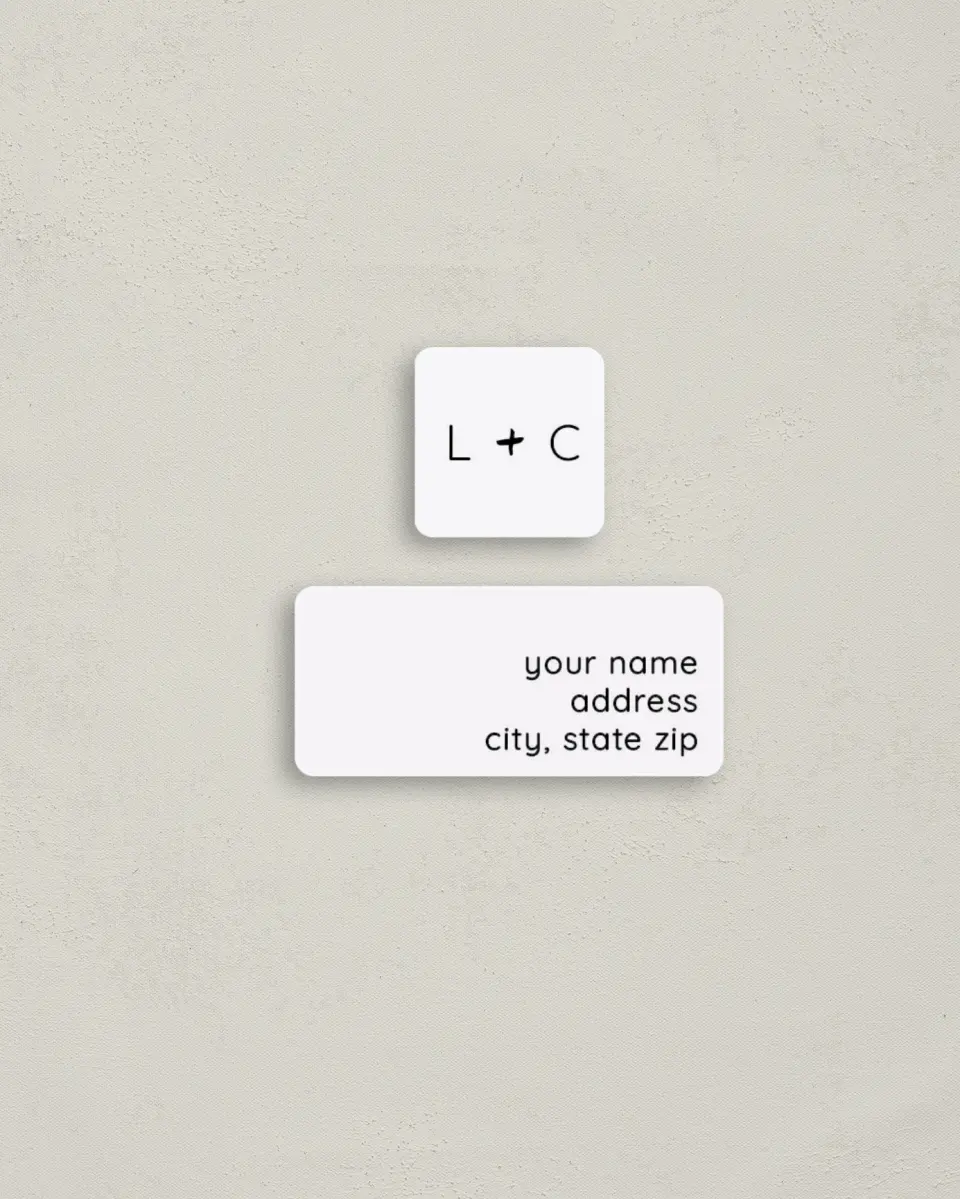 This is a 2¼" x 1" Labels; 1" x 1" Seals Return Address Label called Exciting News printed in full color