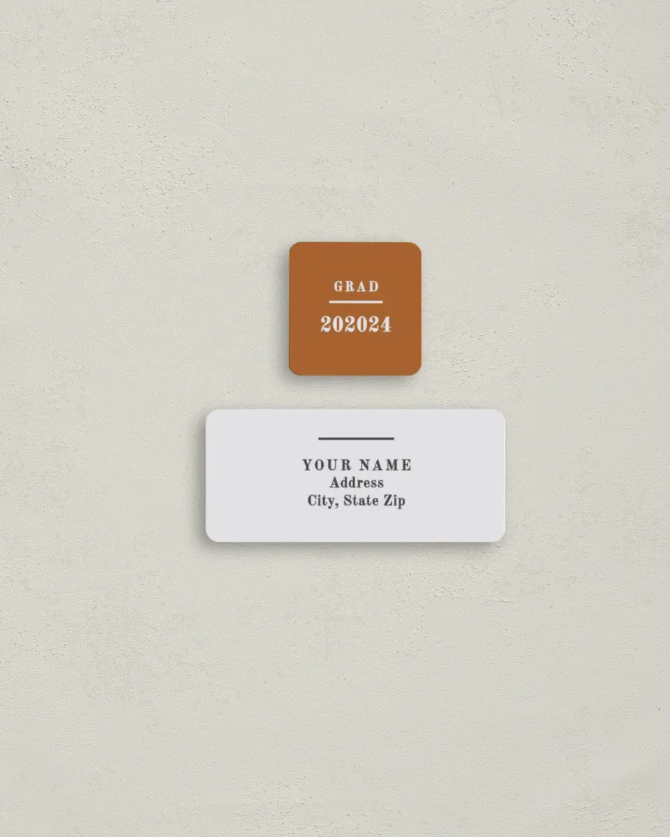 This is a 2¼" x 1" Labels; 1" x 1" Seals Return Address Label called Glory Age printed in full color