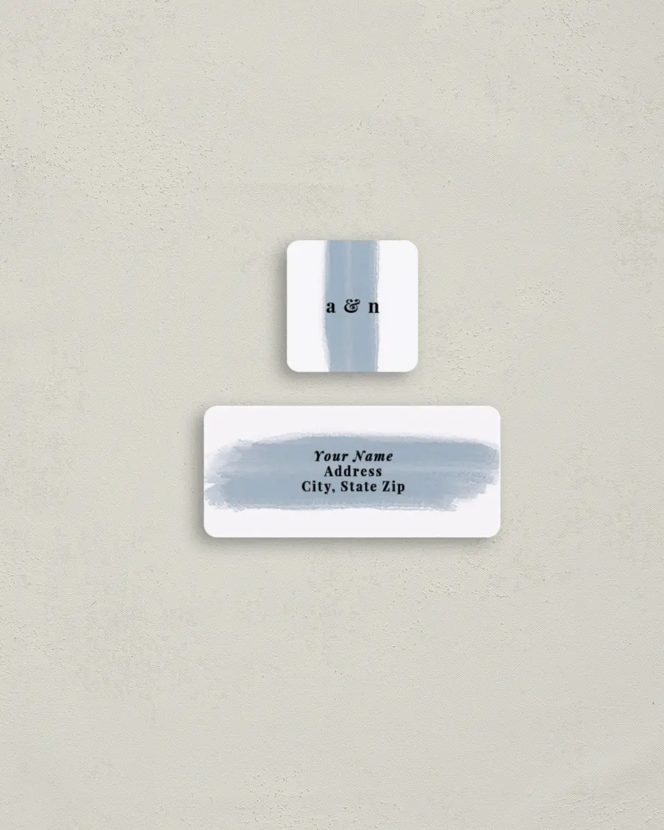 This is a 2¼" x 1" Labels; 1" x 1" Seals Return Address Label called Favorite Place printed in full color