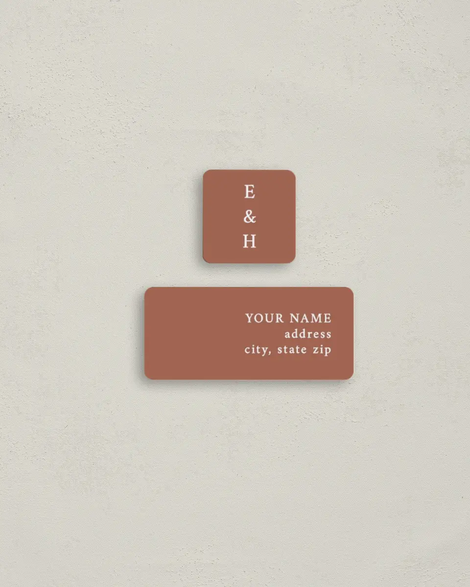 This is a 2¼" x 1" Labels; 1" x 1" Seals Return Address Label called Timeless Truth printed in full color