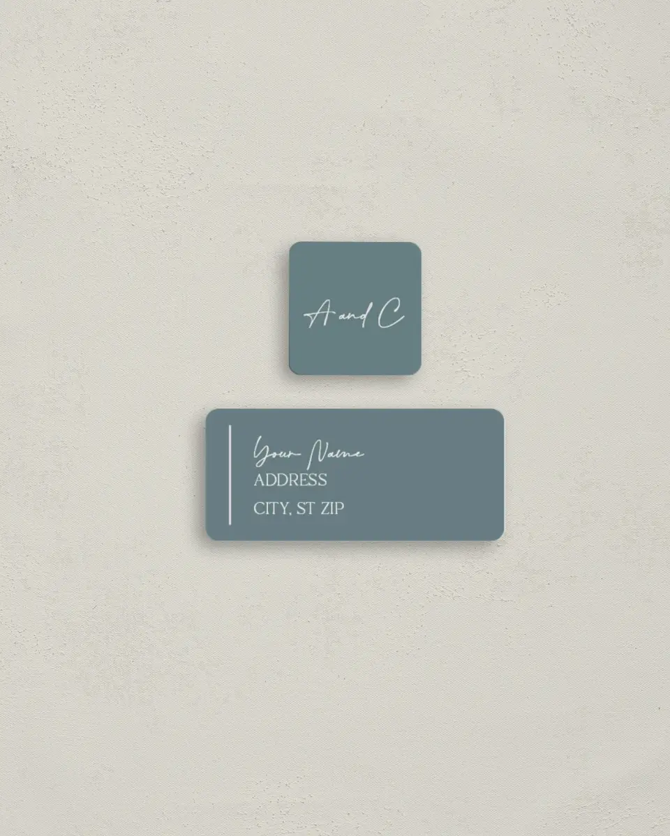 This is a 2¼" x 1" Labels; 1" x 1" Seals Return Address Label called The Ashlynn printed in full color