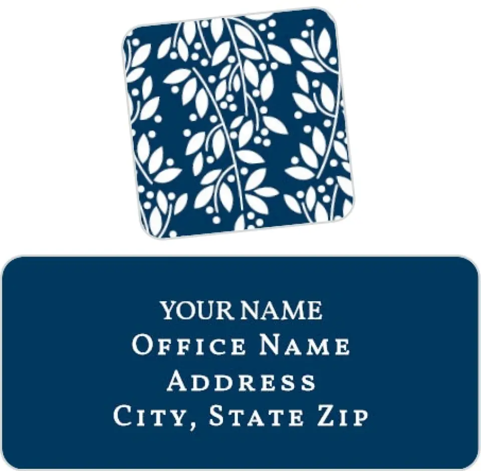This is a 2¼" x 1" Labels; 1" x 1" Seals Return Address Label called Rustic Peace printed in full color