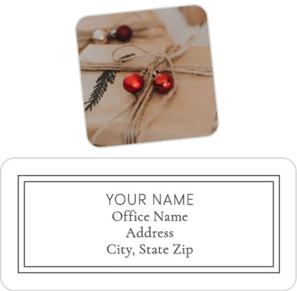 This is a 2¼" x 1" Labels; 1" x 1" Seals Return Address Label called Home Sweet Home printed in full color