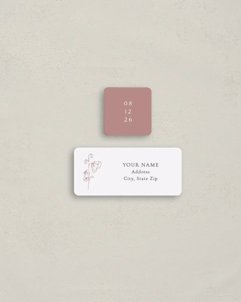 This is a 2¼" x 1" Labels; 1" x 1" Seals Return Address Label called Cute + Charming printed in full color