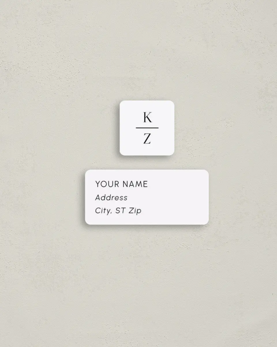 This is a 2¼" x 1" Labels; 1" x 1" Seals Return Address Label called Picturesque printed in full color