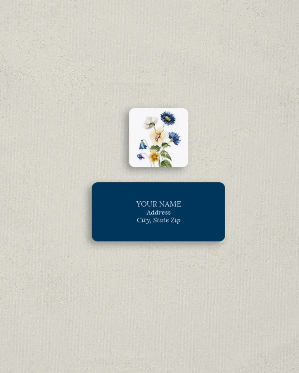 This is a 2¼" x 1" Labels; 1" x 1" Seals Return Address Label called Wildest Dream printed in full color