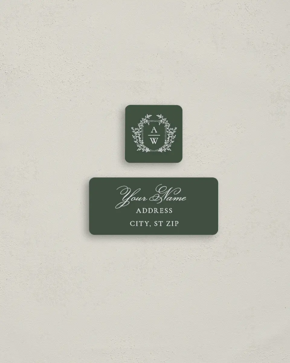 This is a 2¼" x 1" Labels; 1" x 1" Seals Return Address Label called The Adaline printed in full color
