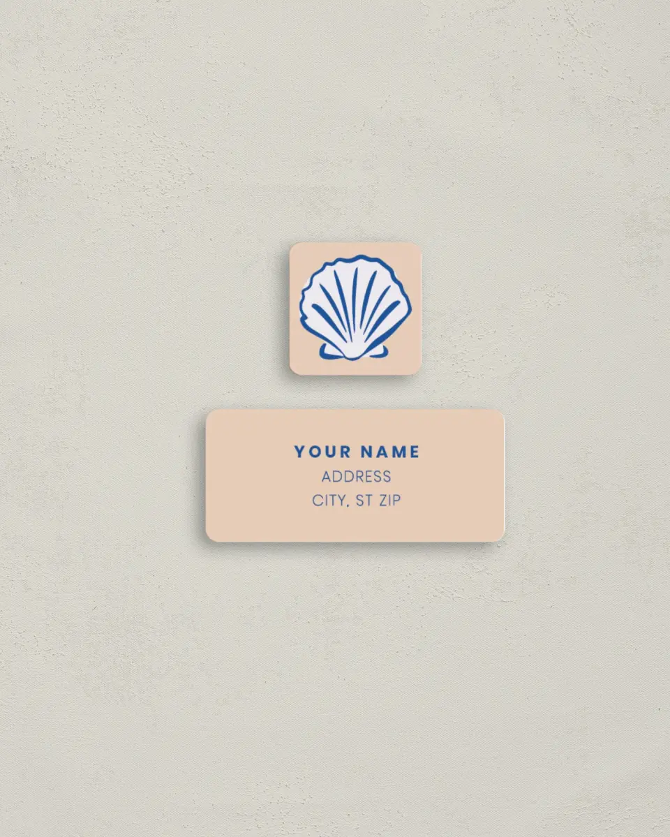 This is a 2¼" x 1" Labels; 1" x 1" Seals Return Address Label called Abyssal Love printed in full color