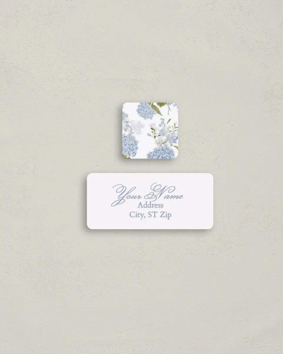 This is a 2¼" x 1" Labels; 1" x 1" Seals Bachelorette Party Accessorie called Bridal Blossoms printed in full color