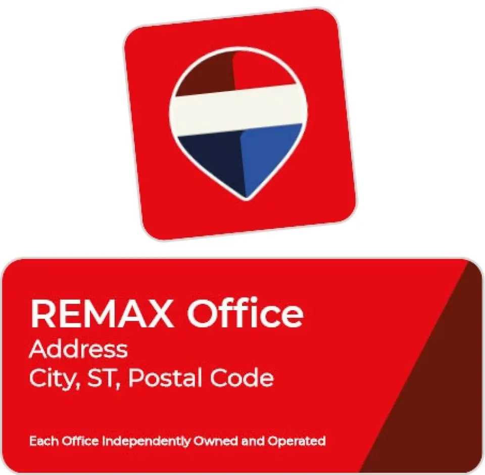 This is a 2¼" x 1" Labels; 1" x 1" Seals REMAX Labels & Seal called REMAX Stand-Out Agent printed in full color